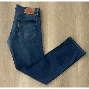 Levi's Men's 513 Slim Straight Jeans Blue Denim Size 32x32